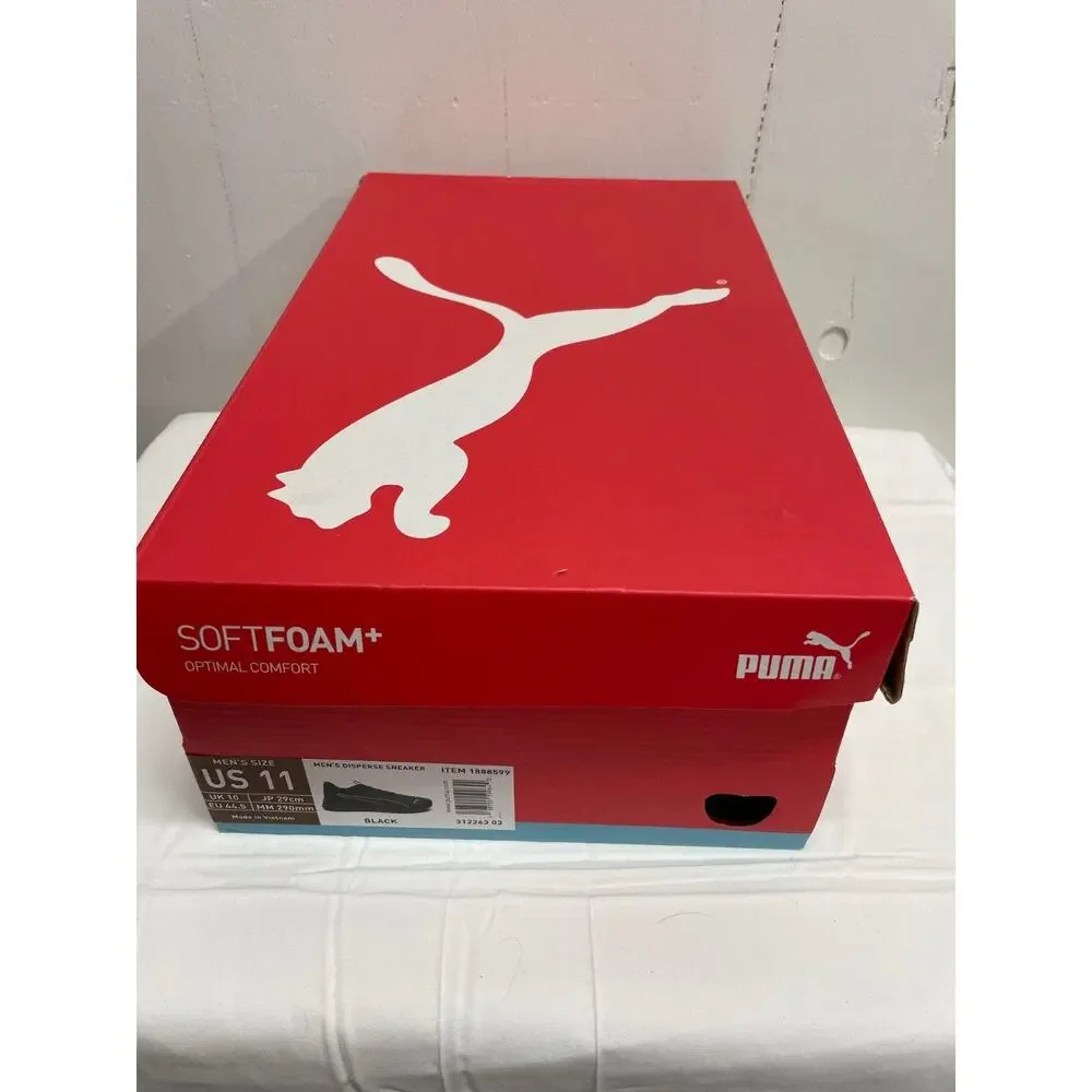 Puma Men's Size 11 Black Disperse Sneaker Shoes Brand NEW in Box - Picture 6 of 8